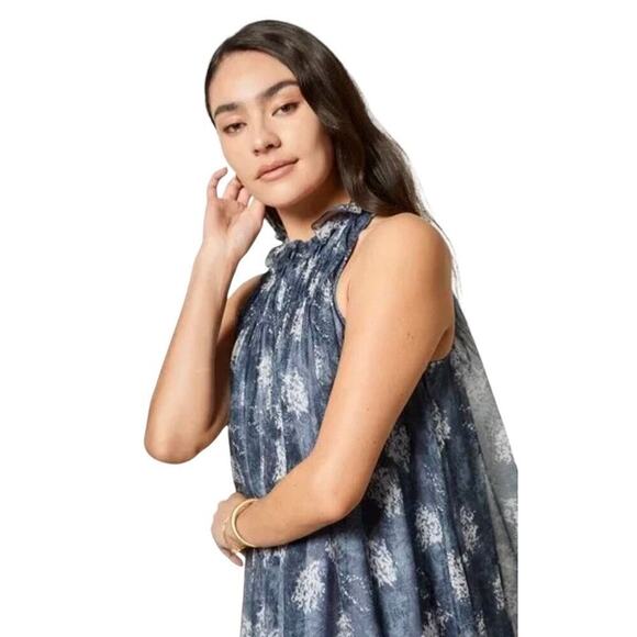 Joie Baltic Print Mini Dress Baltic Print XXL Floral Swing Trapeze Romantic - Picture 3 of 16